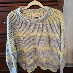 Universal Thread Green & Blue Striped Sweater - Small